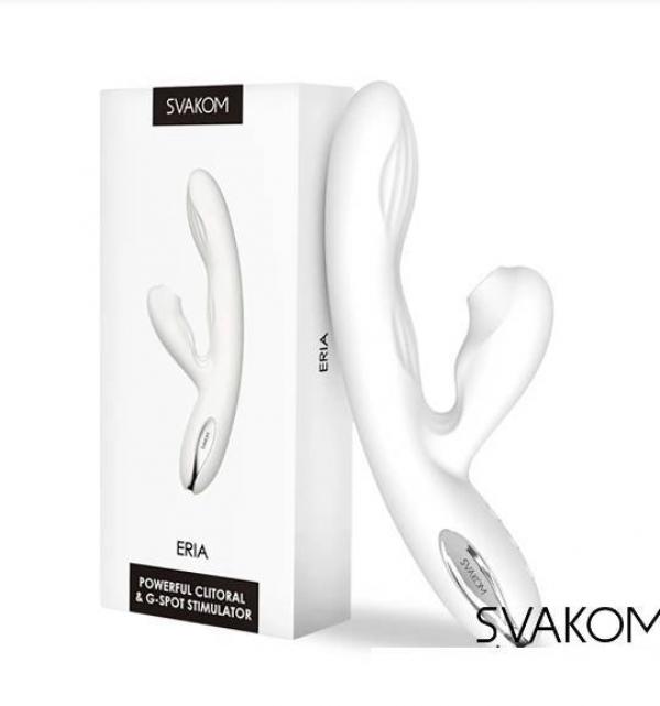Dương vật giả Svakom Eria cu giả rung mút sưởi ấm kích thích vùng kín