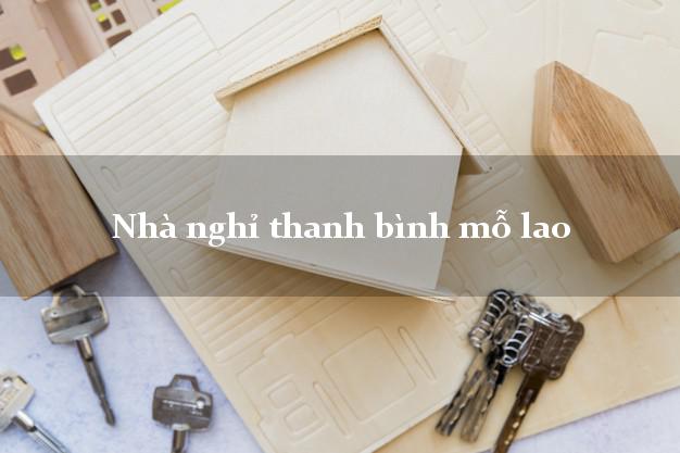 Nhà nghỉ thanh bình mỗ lao