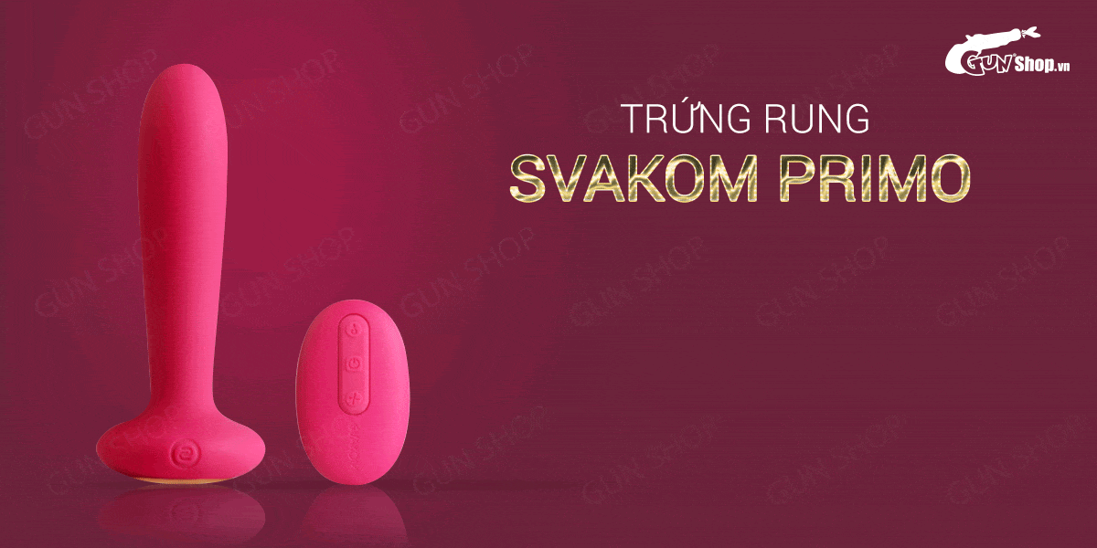 Kho sỉ Trứng rung điều khiển từ xa sưởi ấm hậu môn cao cấp - Svakom Primo cao cấp Kho sỉ Trứng rung điều khiển từ xa sưởi ấm hậu môn cao cấp - Svakom Primo cao cấp