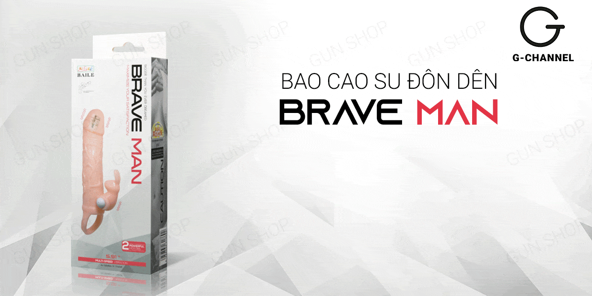 Giá sỉ Bao cao su đôn dên tăng kích thước Braveman - Rung đầu và rung gốc có quai đeo hàng mới về Giá sỉ Bao cao su đôn dên tăng kích thước Braveman - Rung đầu và rung gốc có quai đeo hàng mới về