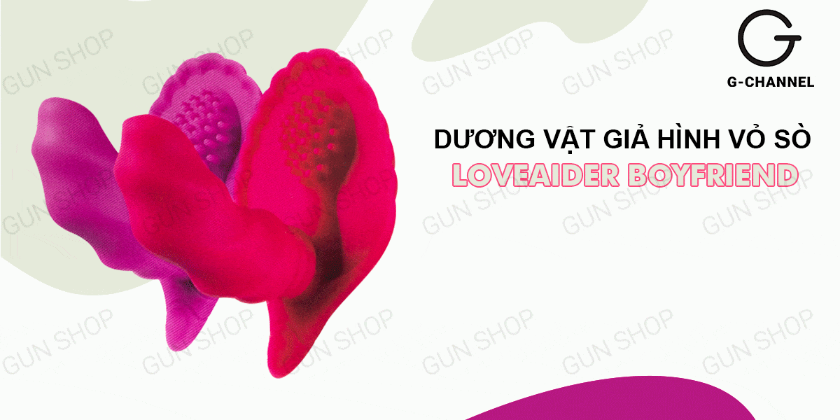 Phân phối Dương vật giả điều khiển từ xa hình vỏ sò - Loveaider Boyfriend cao cấp Phân phối Dương vật giả điều khiển từ xa hình vỏ sò - Loveaider Boyfriend cao cấp