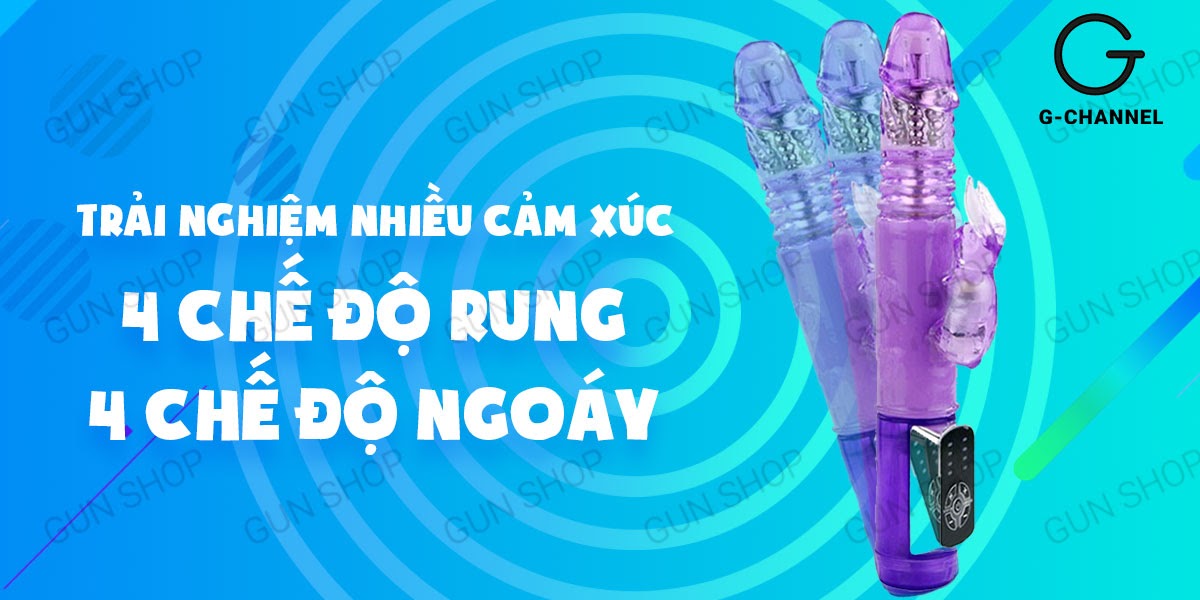  Thông tin Dương vật giả đa năng rung ngoáy 4 chế độ dùng pin - Baile Rabbit mới nhất