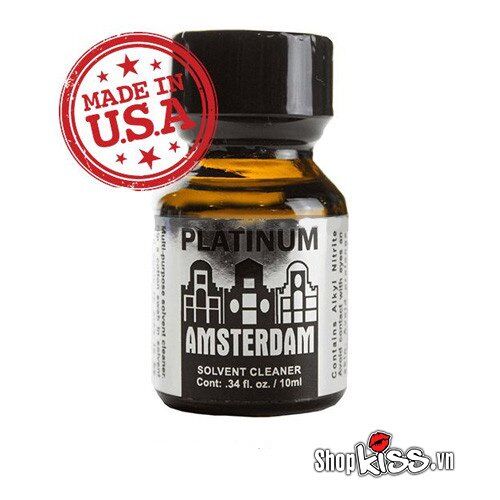  Sỉ Amsterdam Platinum poppers 10ml – made in USA chính hãng