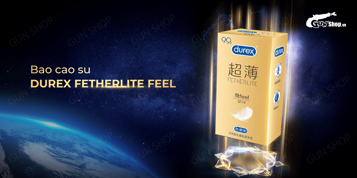  Giá sỉ Bao cao su Durex Fetherlite Feel - Siêu mỏng nhiều gel bôi trơn - Hộp 12 cái nhập khẩu