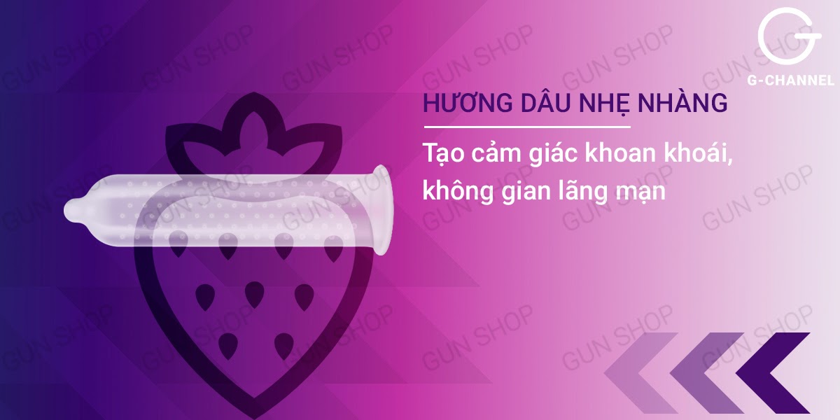 Cung cấp Bao cao su Human - Hương dâu điểm nổi - Hộp 120 cái cao cấp Cung cấp Bao cao su Human - Hương dâu điểm nổi - Hộp 120 cái cao cấp
