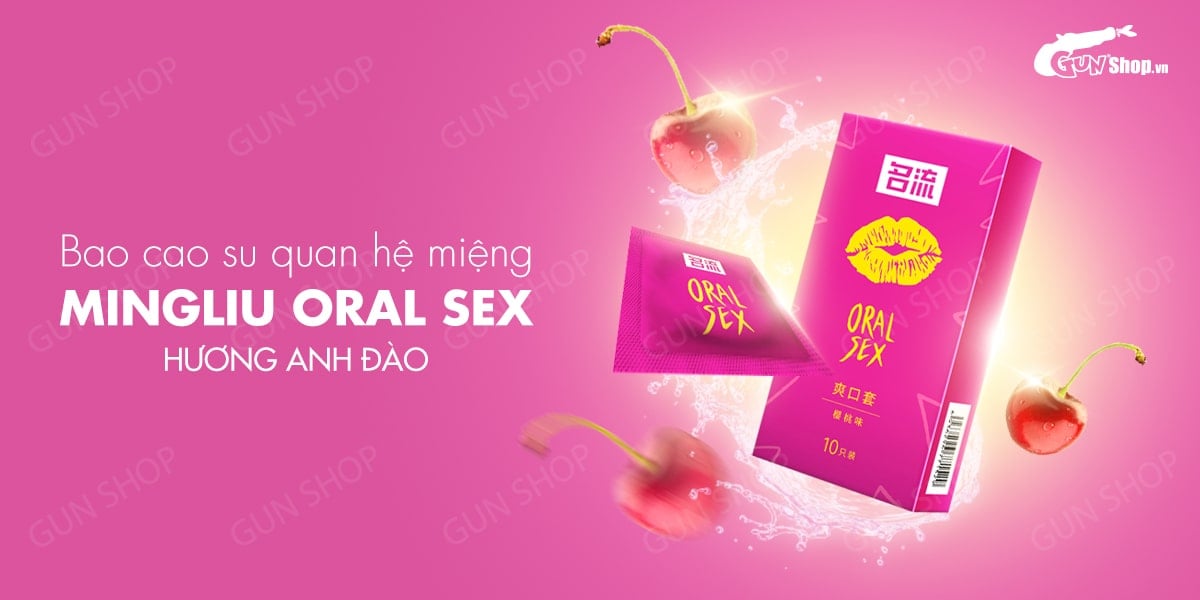 Bỏ sỉ Bao cao su quan hệ miệng Mingliu Oral Sex - Hương anh đào - Hộp 10 cái hàng mới về Bỏ sỉ Bao cao su quan hệ miệng Mingliu Oral Sex - Hương anh đào - Hộp 10 cái hàng mới về