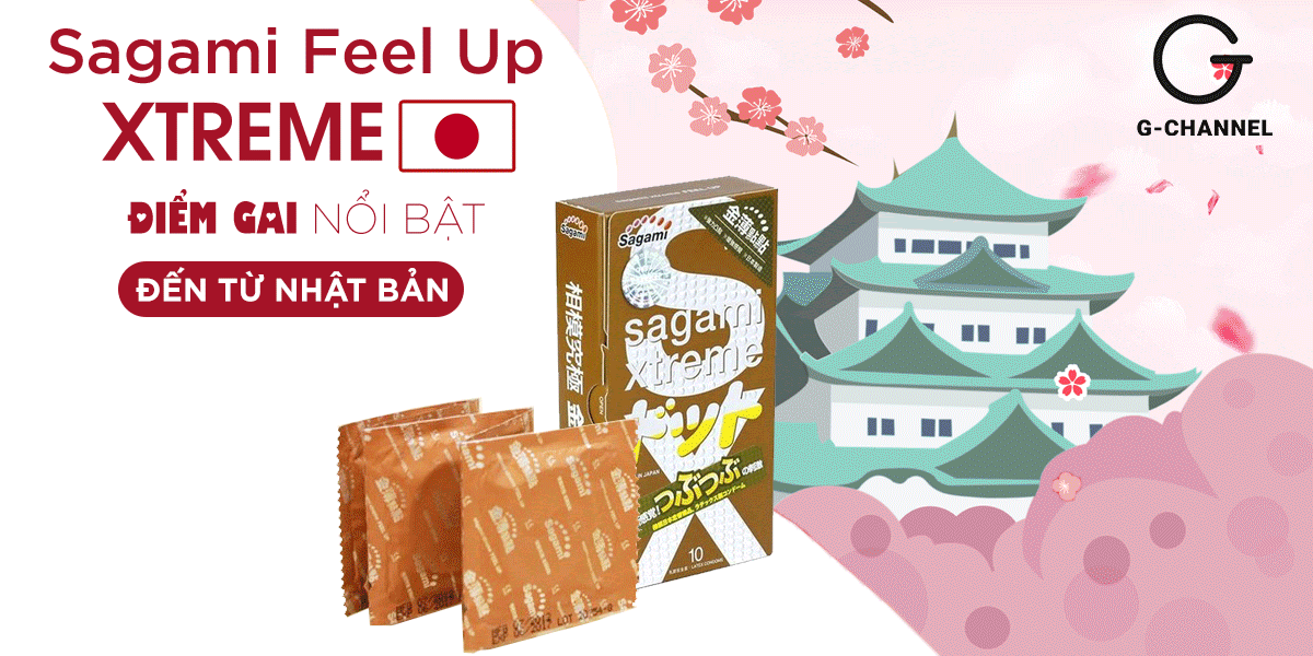 Đại lý Bao cao su Sagami Feel Up - Siêu điểm nổi - Hộp 10 cái chính hãng Đại lý Bao cao su Sagami Feel Up - Siêu điểm nổi - Hộp 10 cái chính hãng