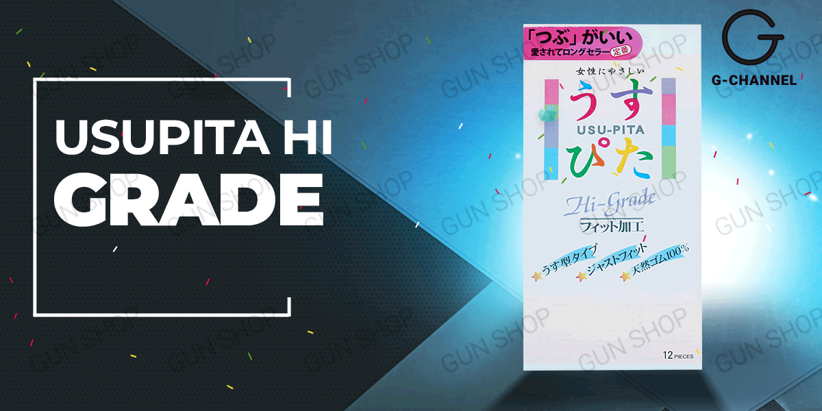 Bỏ sỉ Bao cao su Usupita Hi Grade - Siêu mỏng điểm nổi - Hộp 12 cái giá tốt Bỏ sỉ Bao cao su Usupita Hi Grade - Siêu mỏng điểm nổi - Hộp 12 cái giá tốt