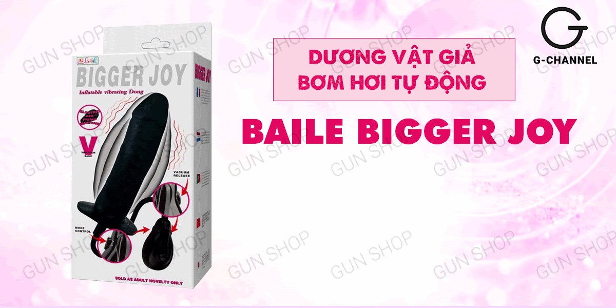 Thông tin Dương vật giả bơm hơi tự động thay đổi kích thước rung mạnh pin - Baile Bigger Joy giá tốt Thông tin Dương vật giả bơm hơi tự động thay đổi kích thước rung mạnh pin - Baile Bigger Joy giá tốt
