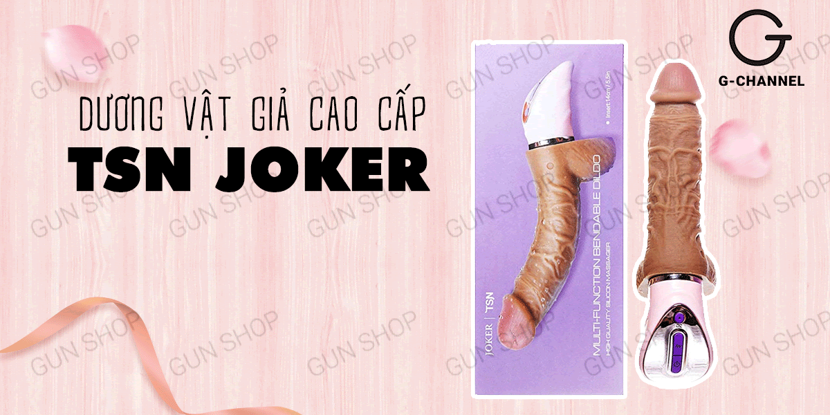  Kho sỉ Dương vật giả cao cấp nhiều chế độ rung dễ uốn cong sạc điện - TSN Joker DilDo nhập khẩu