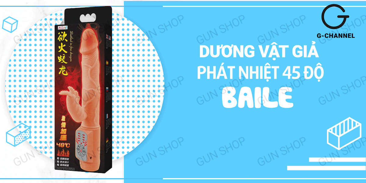 Sỉ Dương vật giả phát nhiệt 45 độ C - Baile cao cấp Sỉ Dương vật giả phát nhiệt 45 độ C - Baile cao cấp