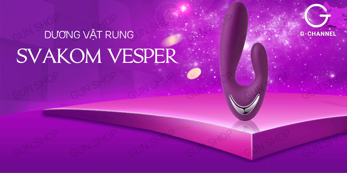  Shop bán Dương vật rung nhiều chế độ rung phát nhiệt sưởi ấm sạc điện - Svakom Vesper giá rẻ
