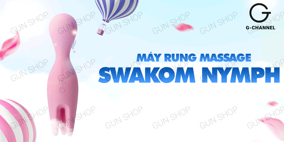 Sỉ Máy rung massage 2 đầu rung mạnh mẽ sạc điện - Svakom Nymph giá tốt Sỉ Máy rung massage 2 đầu rung mạnh mẽ sạc điện - Svakom Nymph giá tốt