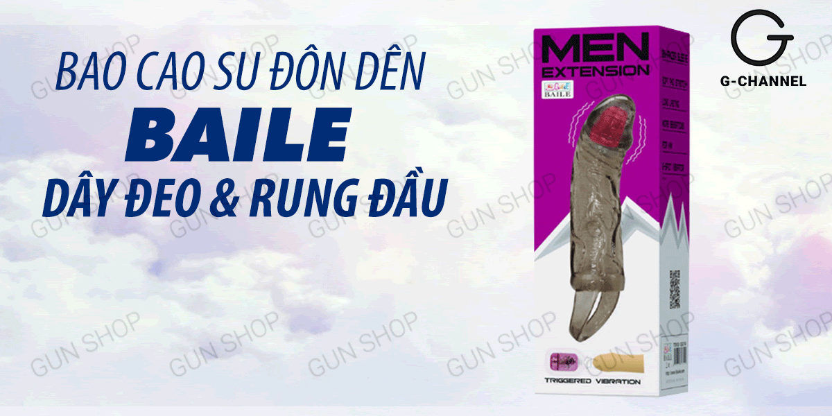Thông tin Bao cao su đôn dên tăng kích thước dây đeo và rung đầu Baile Men Extension chính hãng Thông tin Bao cao su đôn dên tăng kích thước dây đeo và rung đầu Baile Men Extension chính hãng