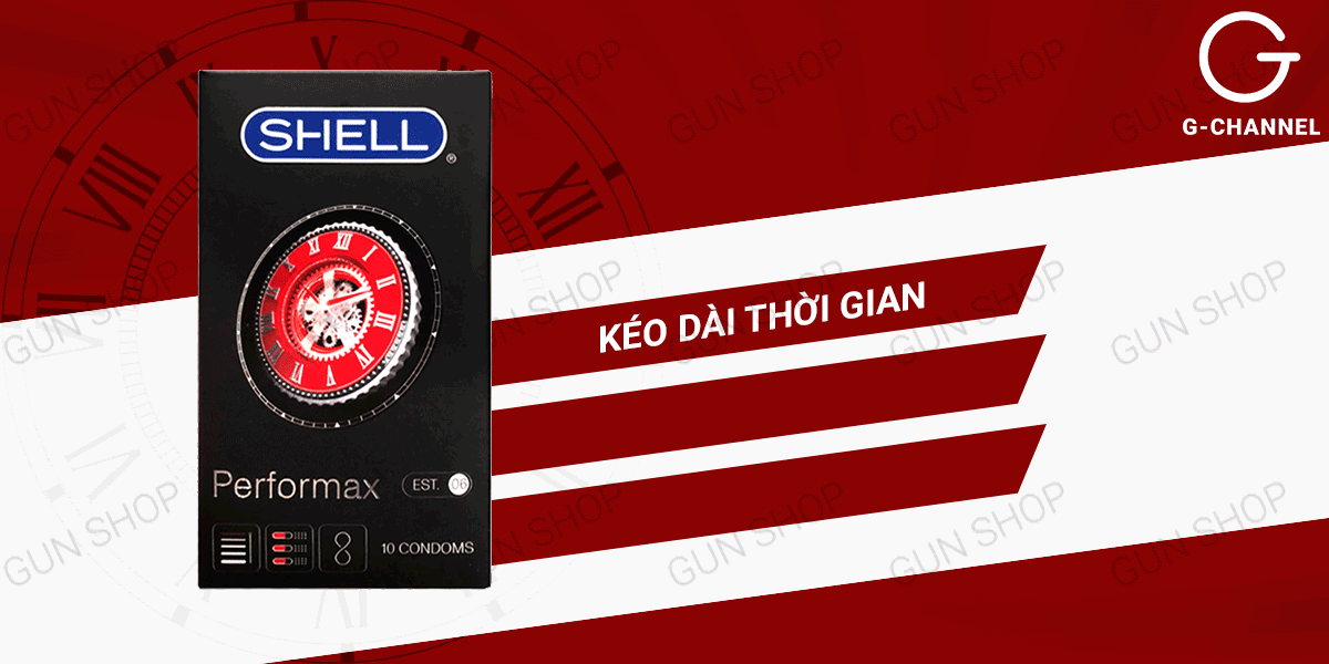 Nơi bán Bao cao su Shell Performax 6 in 1 - Kéo dài thời gian - Hộp 10 cái cao cấp Nơi bán Bao cao su Shell Performax 6 in 1 - Kéo dài thời gian - Hộp 10 cái cao cấp